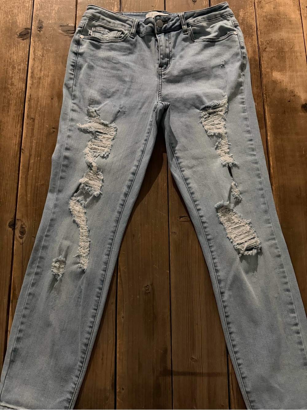 Judy Blue NWOT BOYFRIEND FIT distressed jeans sz 9/29